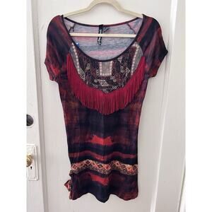 NWT Desigual Abstract Print Tunic Shirt | M